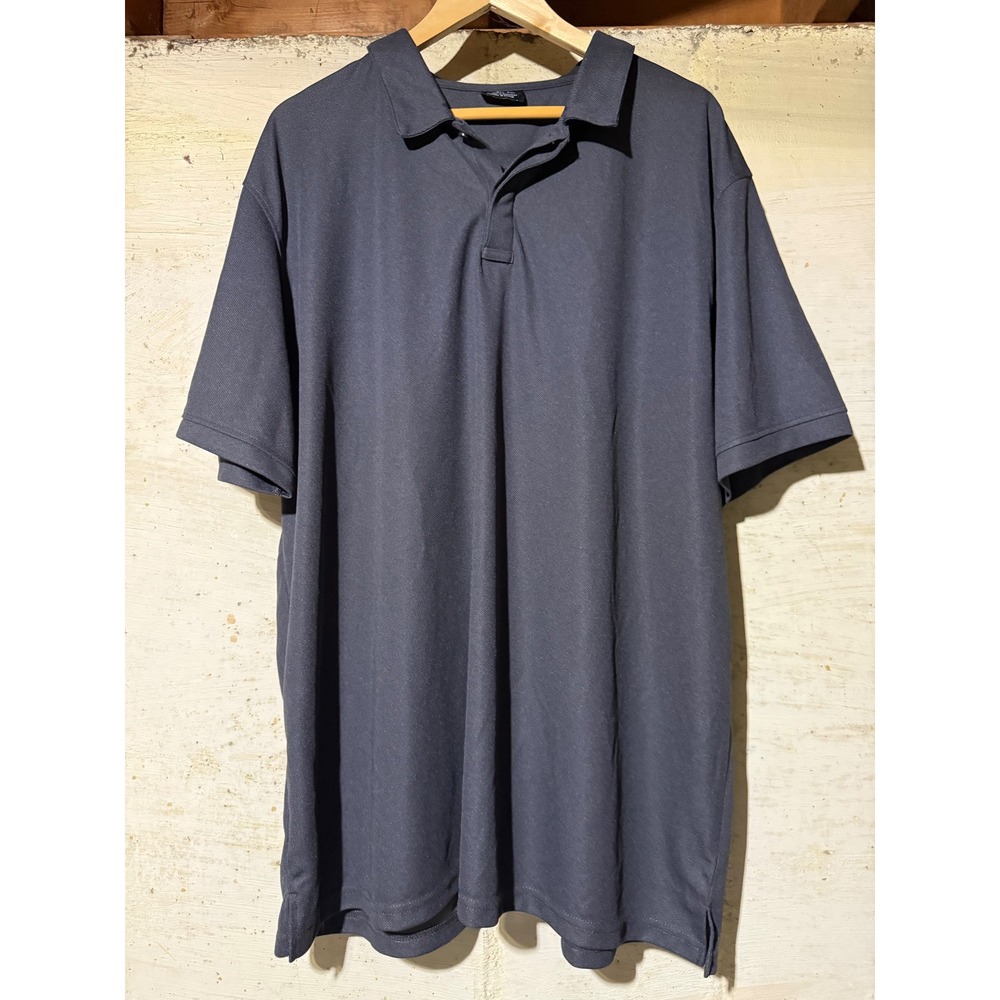 Akaso Mens 3XL Tactical Performance Polo Shirt Gray Short Sleeve Sleeve Pocket